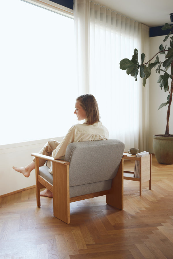 Fauteuil Block - chêne blanc — Grain 61247