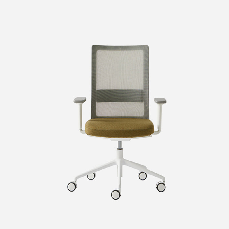 Siège Itek pro Blanc dossier résille et accoudoirs — Netex 227 & Medley 67002