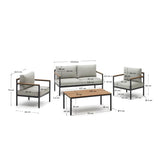 Ensemble canapé et fauteuils AIGUAFREDA — Extérieur