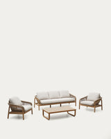 Ensemble canapé VELLANA — Bois d'acacia