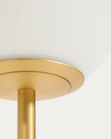 Lampe de table BRISIA — Laiton brossé Ø 15 cm