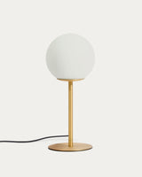 Lampe de table BRISIA — Laiton brossé Ø 15 cm