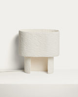 Lampe de table Bedala papier mâché blanc Kave Home - vue principale