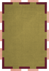 Tapis Teklan Fregio Olive Blush