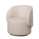 Fauteuil AUGUSTE Naturel — Bouclette crème