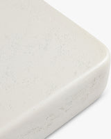 Table basse Lithos L110 blanc effet ciment - en situation intérieure