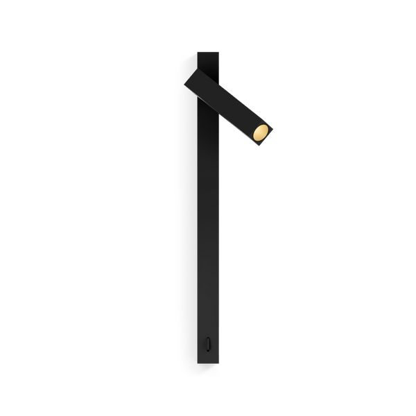 Applique Mick snooze 1.0 — Noir mat et or, 2700K