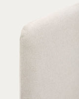 Tête de lit déhoussable VALMA — Beige perle 160x200 cm