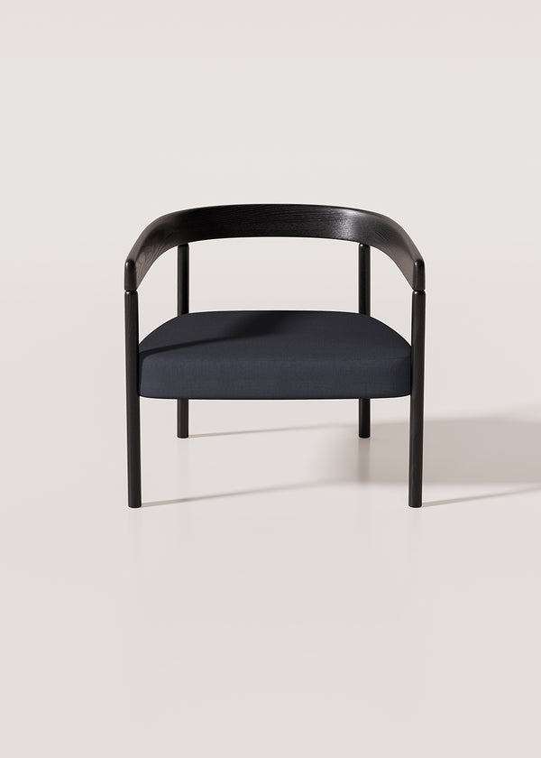 Fauteuil Nua — Frêne noir & Tissu Acet