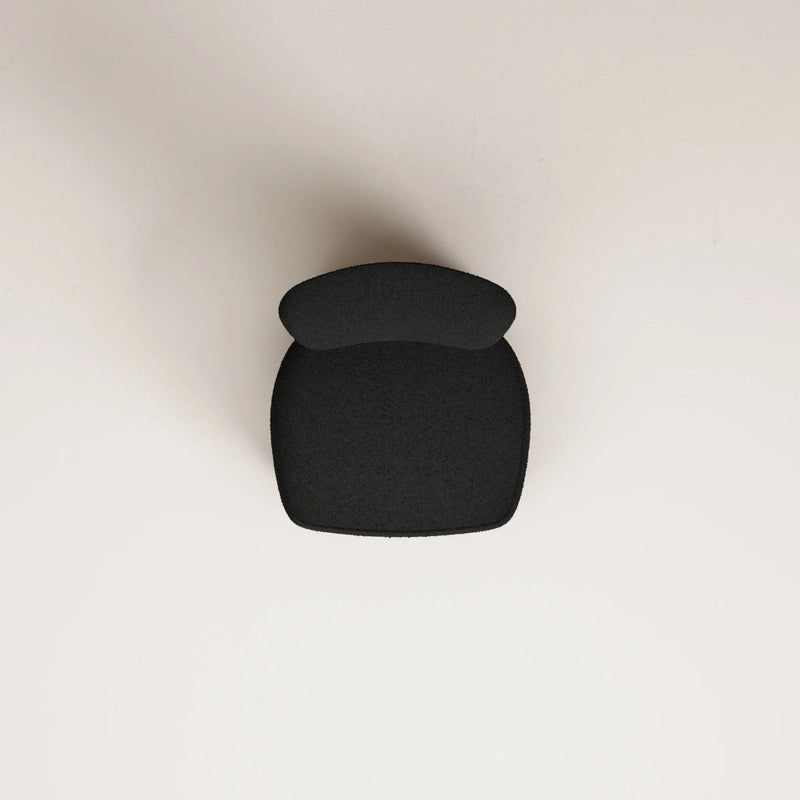 Fauteuil Nicolo Chêne fumé — Tissu bouclé Black
