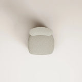 Fauteuil Nicolo Chêne fumé — Tissu bouclé Pearl