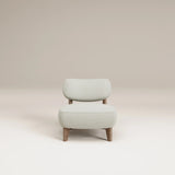 Fauteuil Nicolo Chêne fumé — Tissu bouclé Nata