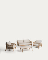 Ensemble d'extérieur SIRTE — Canapé 3 places, 2 fauteuils et table
