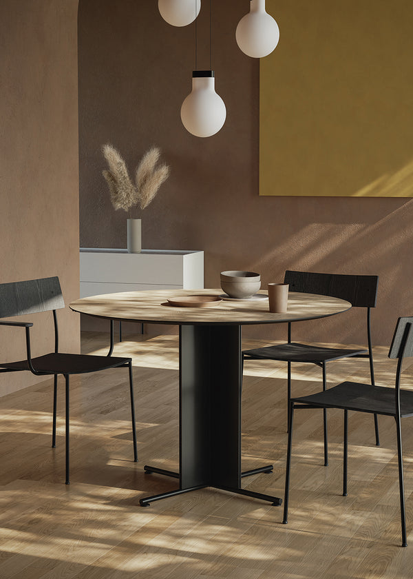 Table de diner Ox — Chêne fumé
