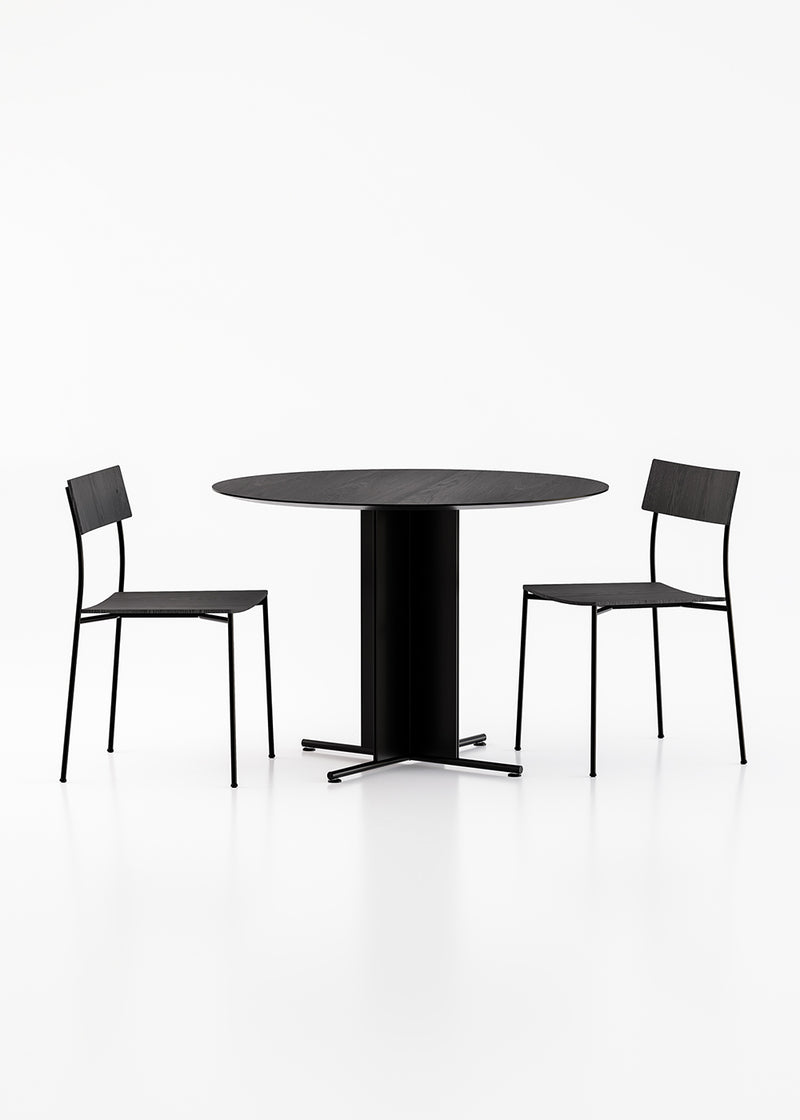 Table de diner Ox — Chêne noir