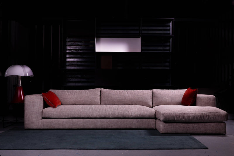 Canapé d'angle Bellechasse — Coton lin Grey