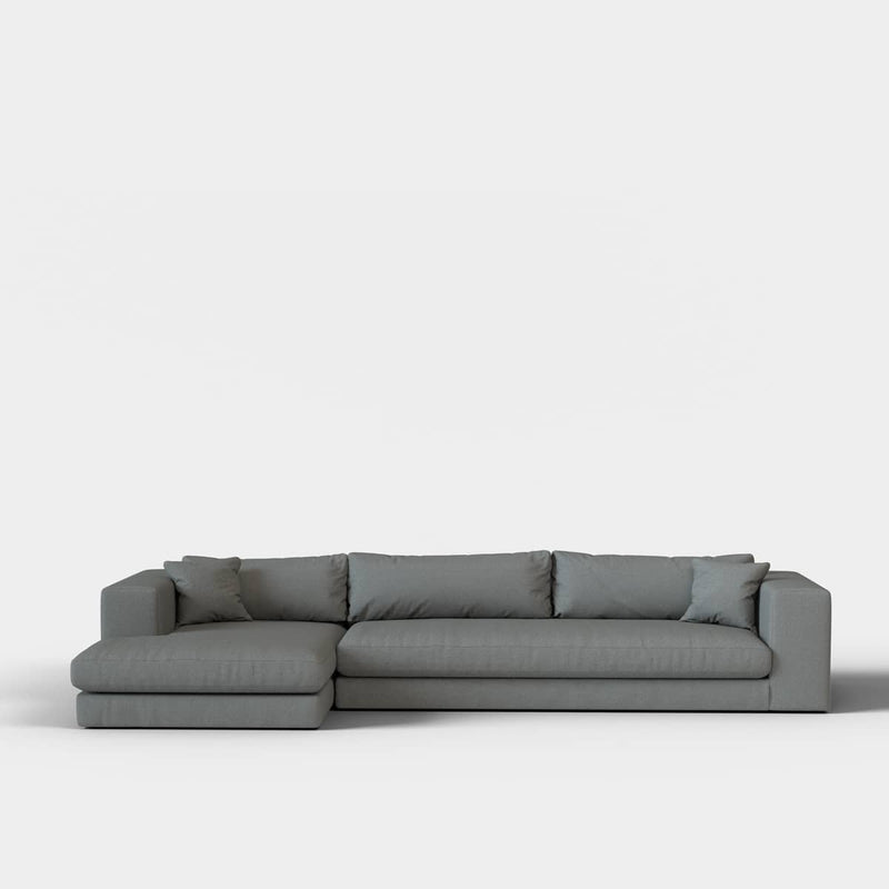 Canapé d'angle Bellechasse — Laine feutrée Lightgrey