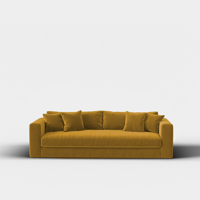 Canapé Bellechasse light — Velours brut Ocre