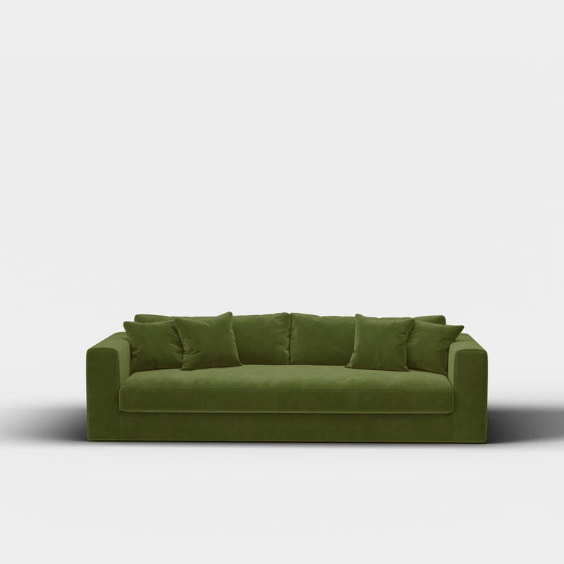 Canapé Bellechasse light — Velours gratté Moss
