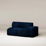 Canapé PLUMPY — 3 places droite velours côtelé Ink bleu