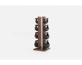 Tour d'haltères Swing Tower Noyer Cuir Noir - packshot