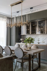 Chandelier Il Pezzo Long 3 — Satin brass