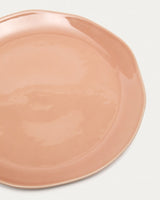Assiette plate TIRAYA — Céramique rose