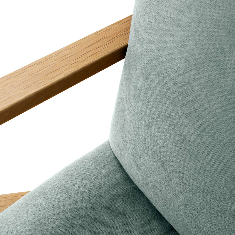 Fauteuil Retrostar - Basic Line — Natural & Water Green