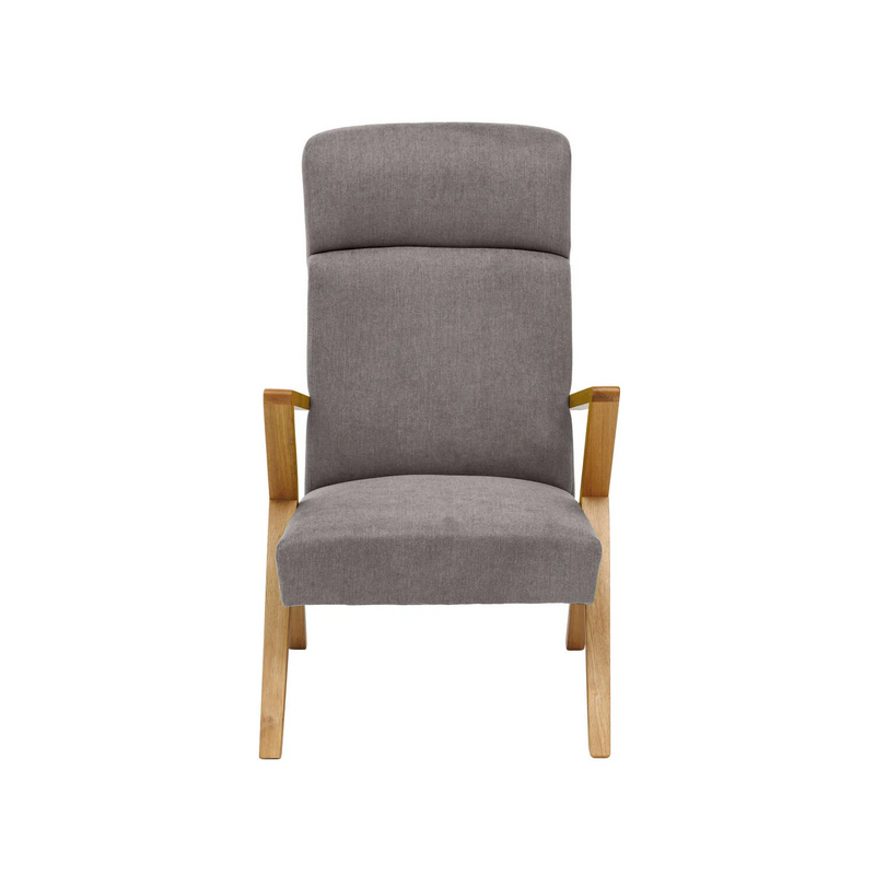Fauteuil Retrostar Lounge - Basic Line — Natural & Grey