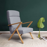 Fauteuil Retrostar Lounge - Wool Line — Natural & Stone Grey