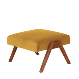 Pouf Retrostar Sofa - Velvet Line Premium — Walnut stain & Amber