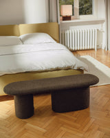 Banc Rull bouclé rouge brique