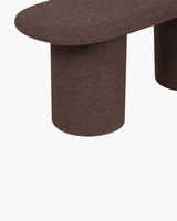 Banc Rull bouclé brun chocolat