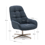 Fauteuil pivotant JASPE