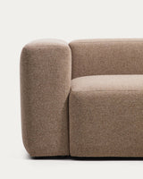Canapé Blok 2 places chenille marron