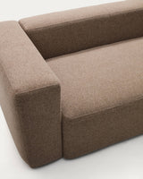 Canapé Blok 2 places chenille marron