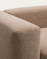 Canapé Blok 2 places chenille marron