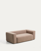 Canapé Blok 2 places chenille marron