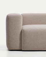 Canapé Blok 2 places chenille beige