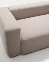Canapé Blok 2 places chenille beige