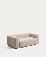 Canapé Blok 2 places chenille beige