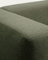 Canapé Blok 2 places chenille vert mousse