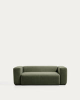 Canapé Blok 2 places chenille vert mousse