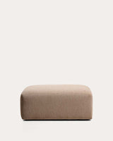 Pouf terminal Blok chenille marron