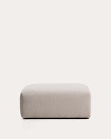 Pouf terminal Blok chenille beige