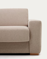 Canapé-lit Anley 4 places beige