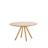 Table Stiks H38cm & plateau Ø70cm — Chêne naturel