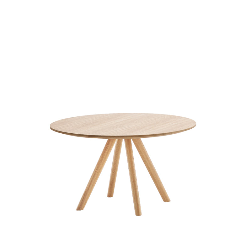 Table Stiks H38cm & plateau Ø70cm — Chêne naturel