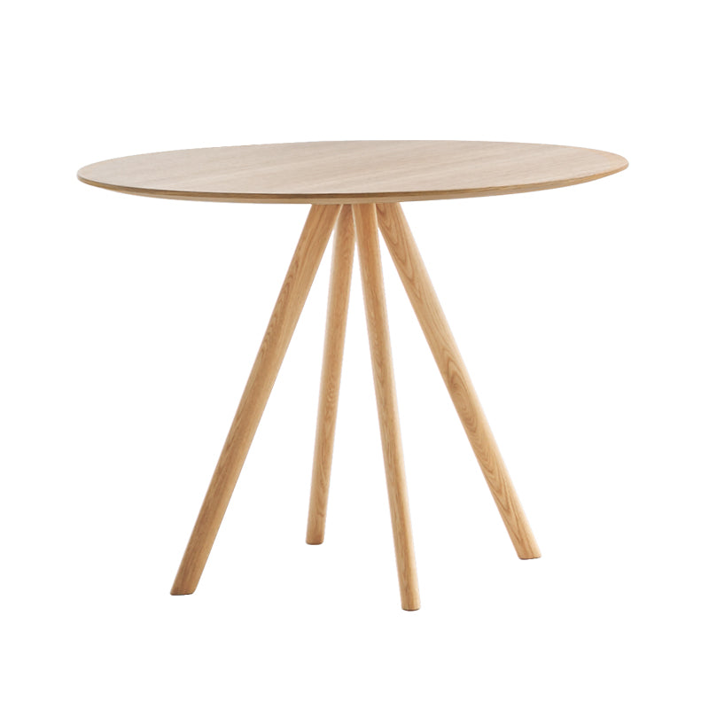 Table Stiks H72cm & plateau Ø80cm — Chêne naturel