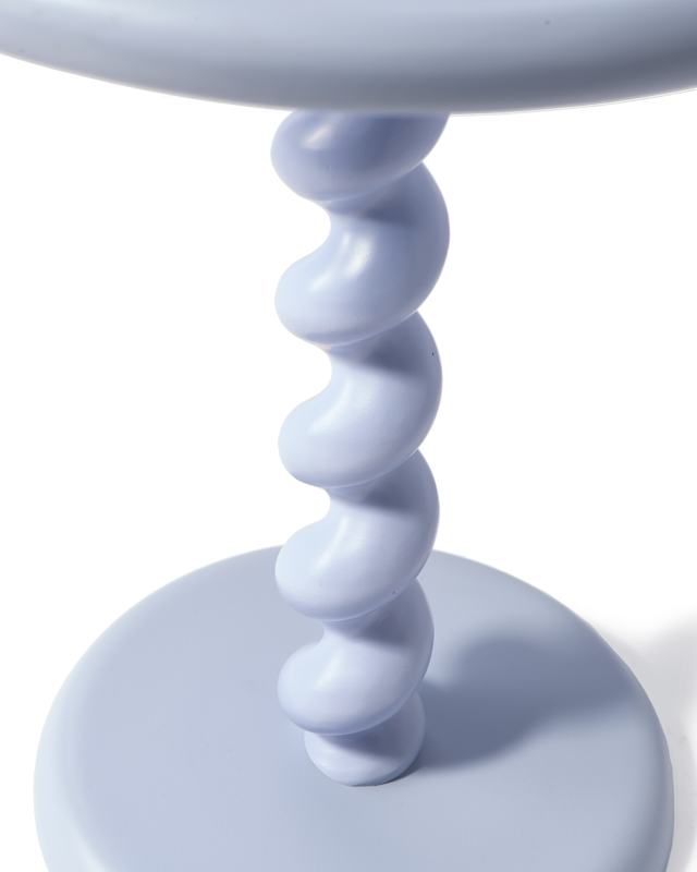 Table d'appoint Twister — Bleu clair